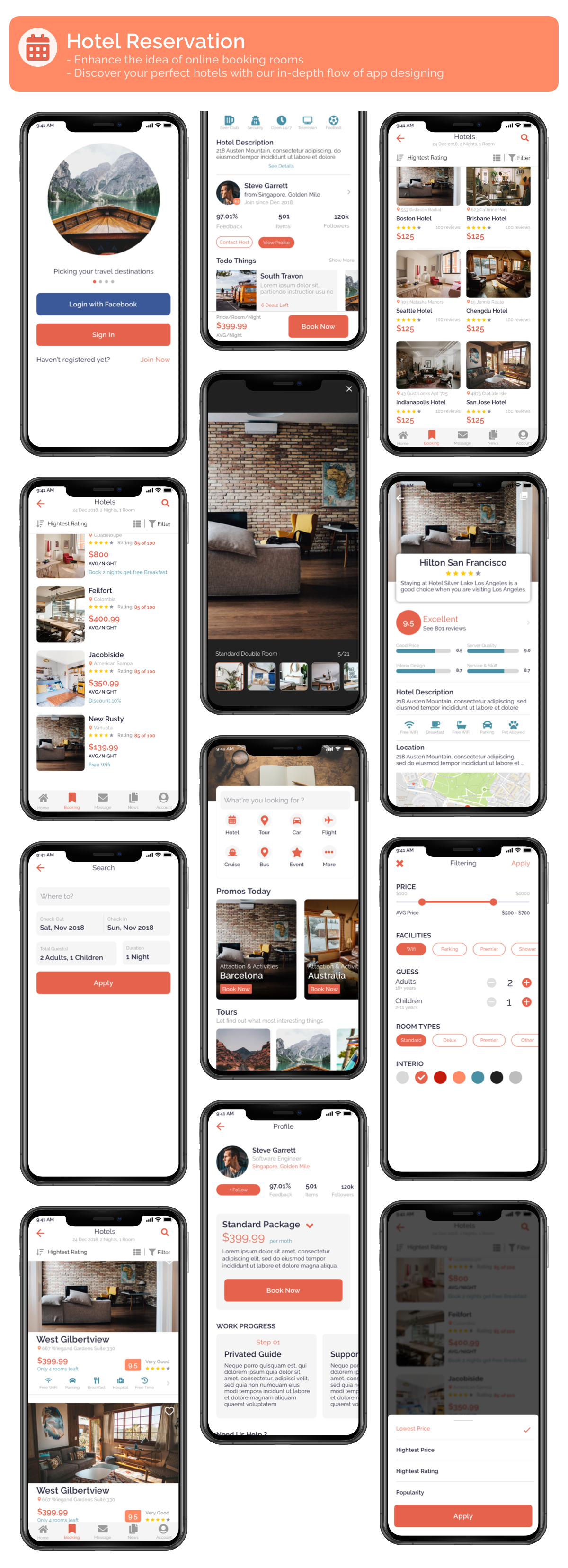 Felix Travel - mobile React Native travel app template - 7