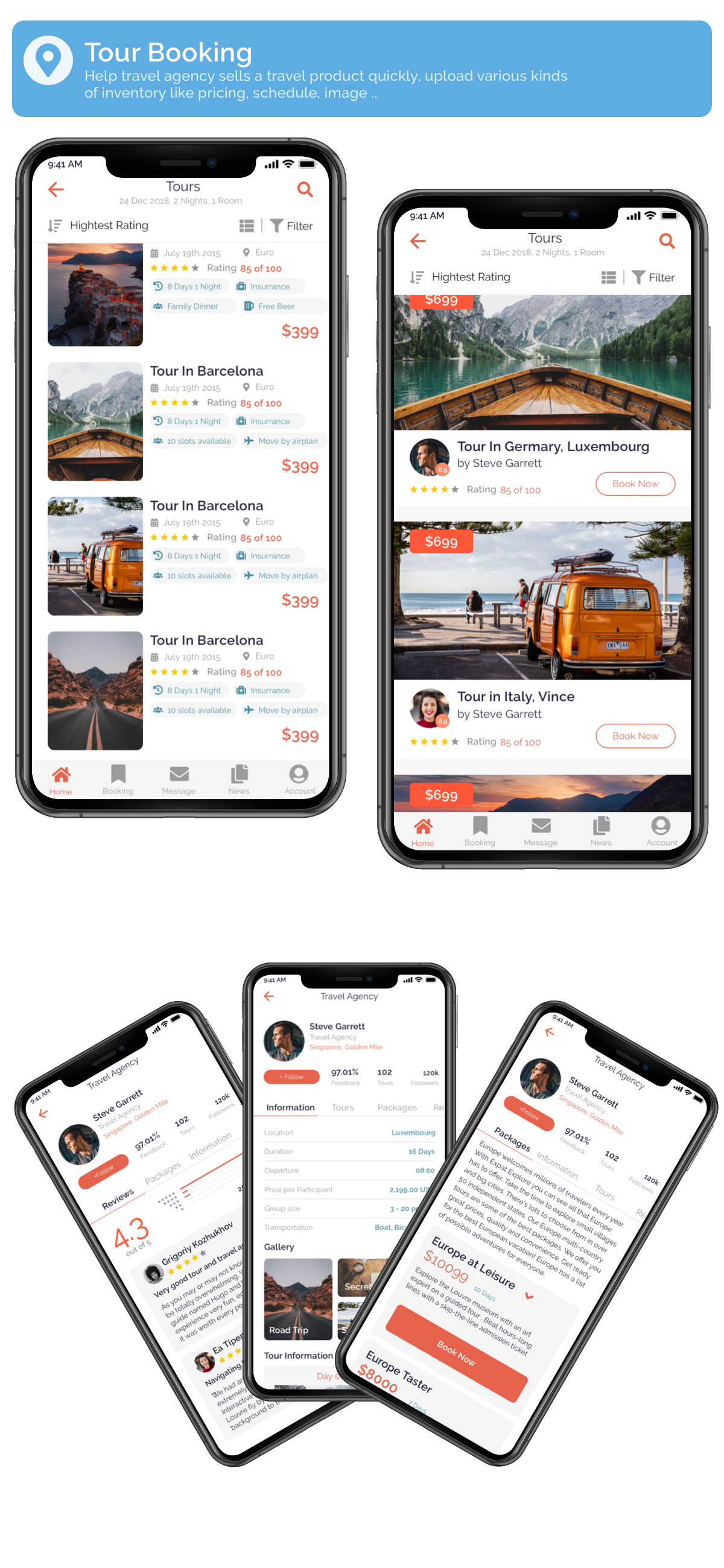 Felix Travel - mobile React Native travel app template - 8