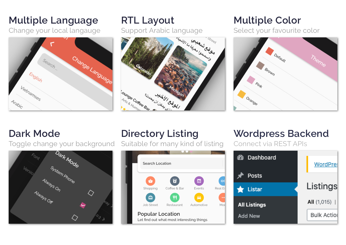 Listar Pro - mobile directory listing app for React Native & WordPress - 3