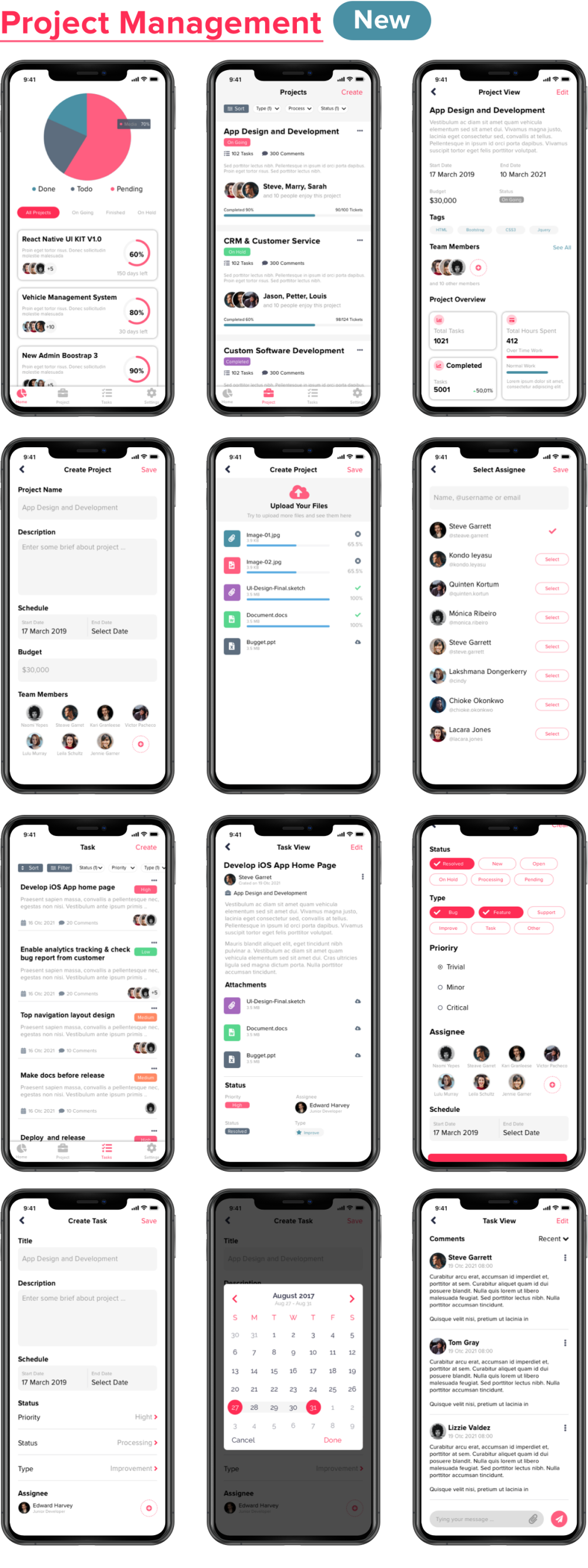 Mazi - mobile React Native UI KIT Elements - 9