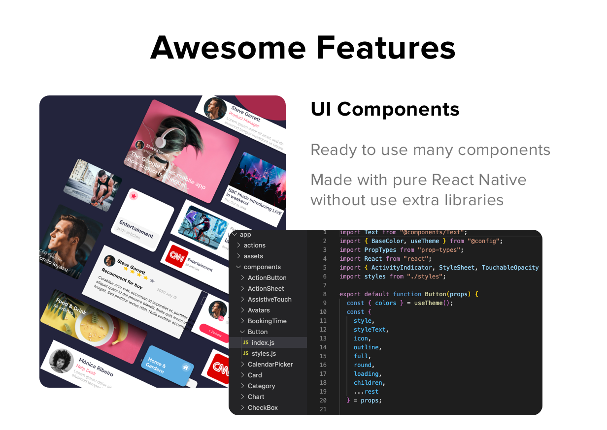 Mazi - mobile React Native UI KIT Elements - 6